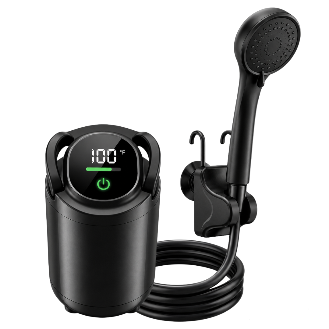 Rechargeable Camping Shower Pump with 6000mAh Battery – Portable Design