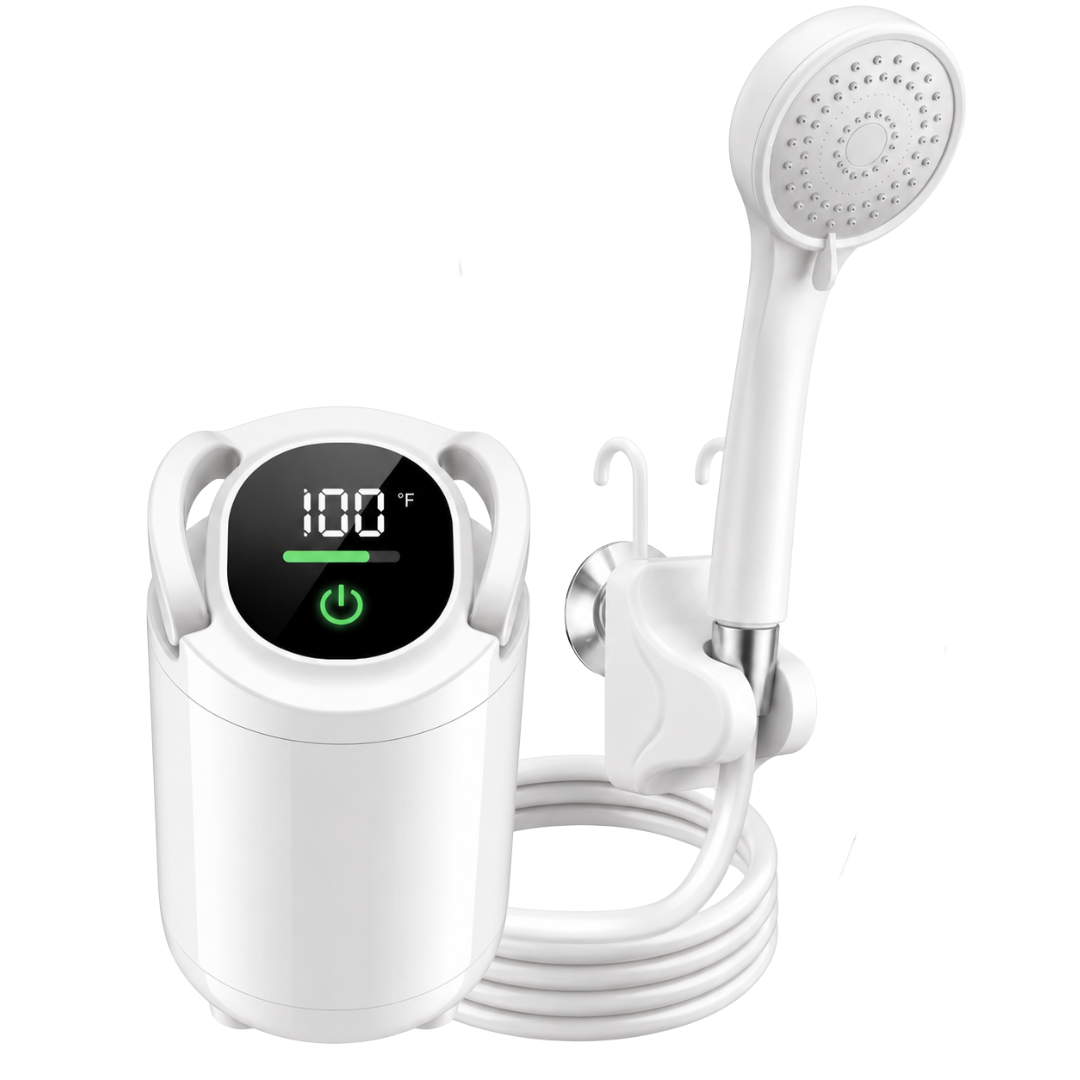 Rechargeable Camping Shower Pump with 6000mAh Battery – Portable Design