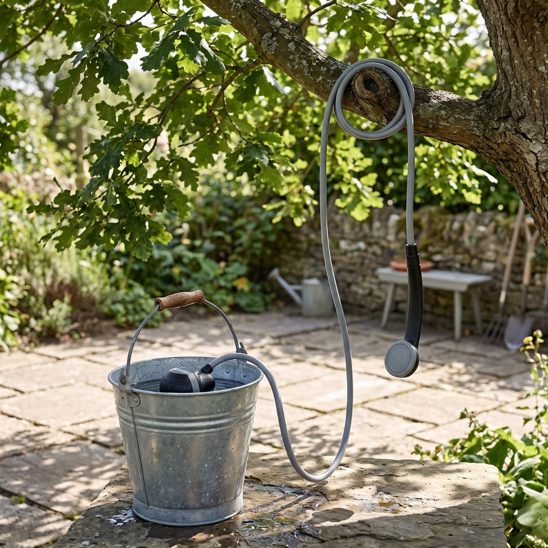 Rechargeable USB Camping Shower with Handheld Showerhead – Portable