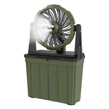 Rechargeable Misting Fan with 9L Water Reservoir and Three Speed Settings