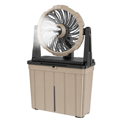 Rechargeable Misting Fan with 9L Water Reservoir and Three Speed Settings
