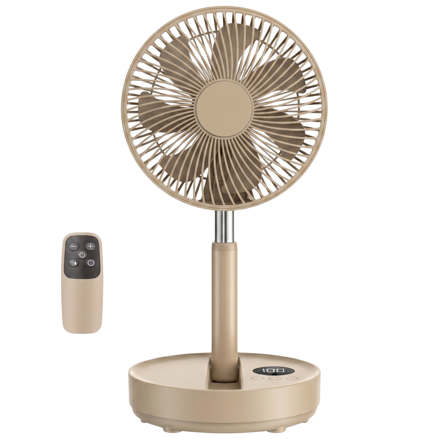 Rechargeable Oscillating Pedestal Fan – Portable with Timer Function