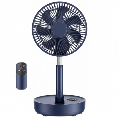 Rechargeable Oscillating Pedestal Fan – Portable with Timer Function