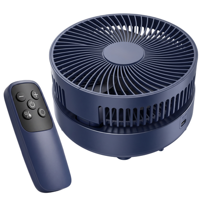 Rechargeable Oscillating Pedestal Fan – Portable with Timer Function
