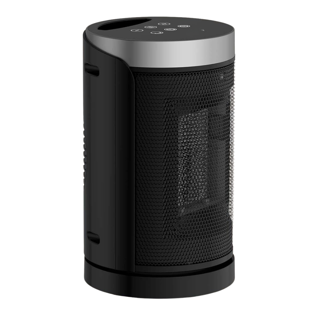 Compact Heater with Adjustable Thermostat, 70° Oscillation and Timer
