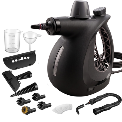 Handheld Steam Cleaner with Pressurized Function and Accessory Set