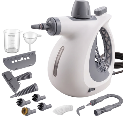 Handheld Steam Cleaner with Pressurized Function and Accessory Set