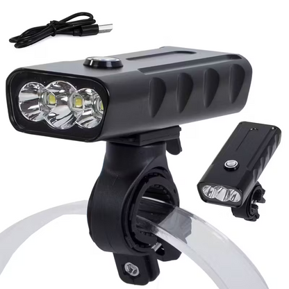 5000 Lumen LED Bicycle Light – Rechargeable with 3 Brightness Settings