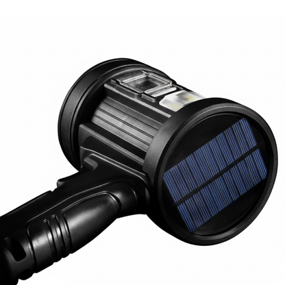 Solar-Powered LED Floodlight with 90000 Lumen Rechargeable Spotlight