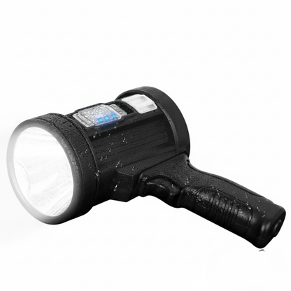 Solar-Powered LED Floodlight with 90000 Lumen Rechargeable Spotlight