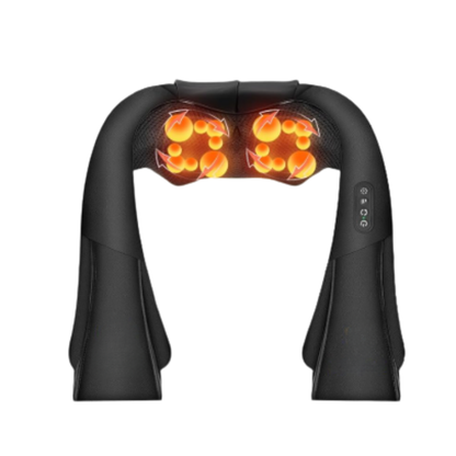 Neck and Shoulder Massager with Heat – 8 Rotating Nodes and Rechargeable