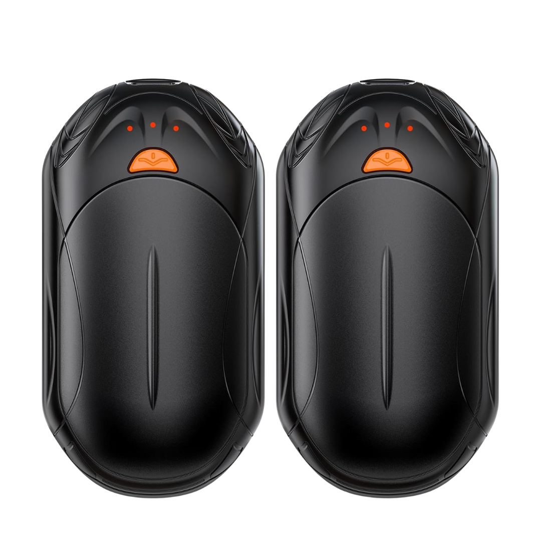 Adjustable Heat Levels Hand Warmer Set - Rechargeable Two-Pack
