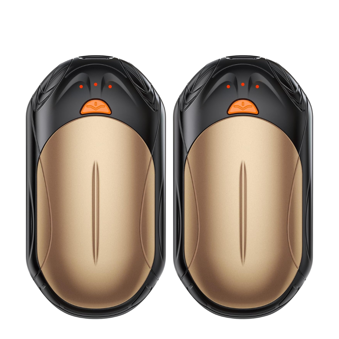 Adjustable Heat Levels Hand Warmer Set - Rechargeable Two-Pack