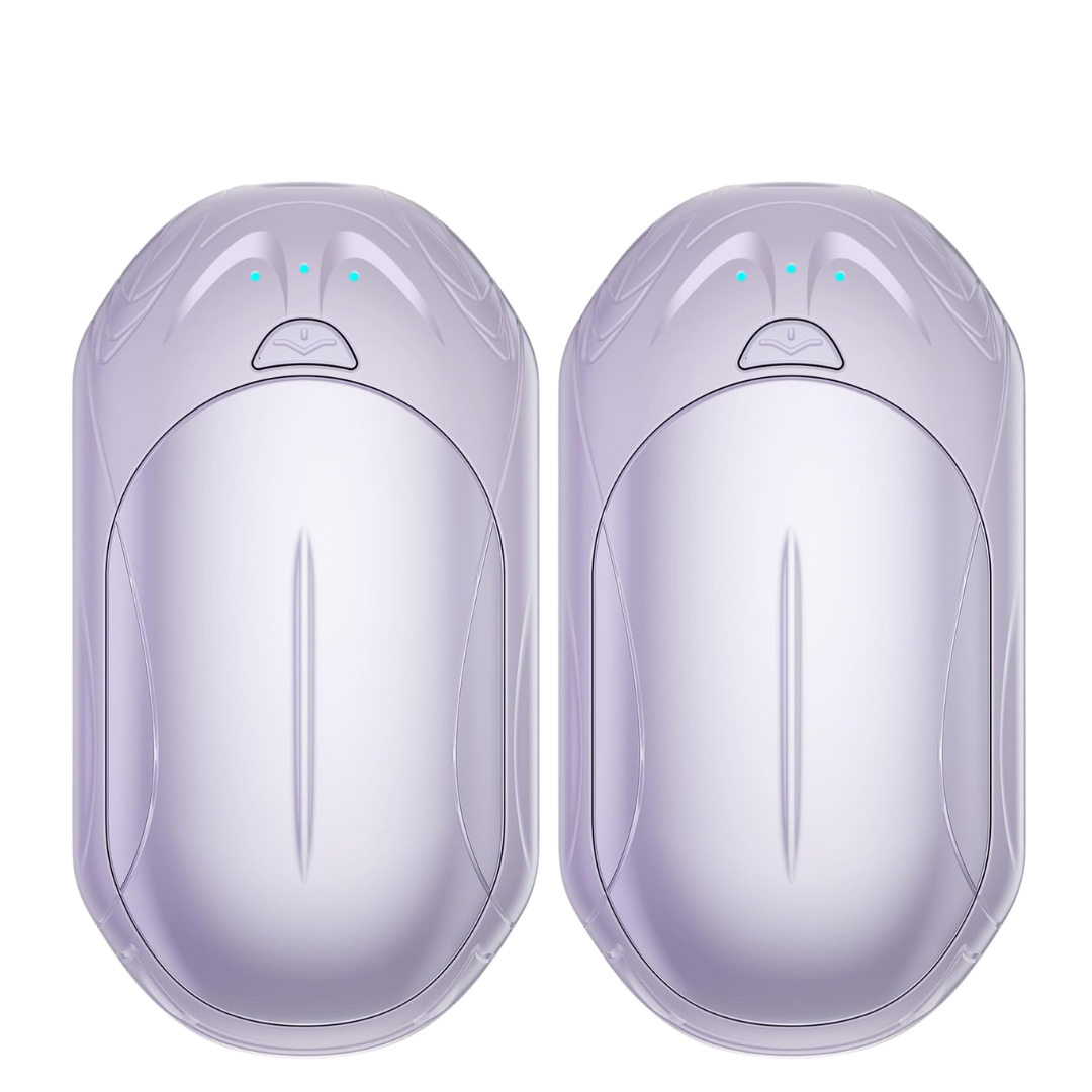 Adjustable Heat Levels Hand Warmer Set - Rechargeable Two-Pack