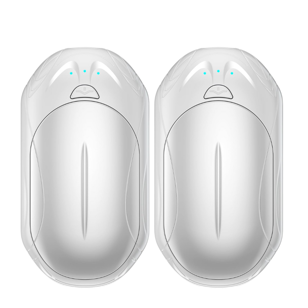 Adjustable Heat Levels Hand Warmer Set - Rechargeable Two-Pack