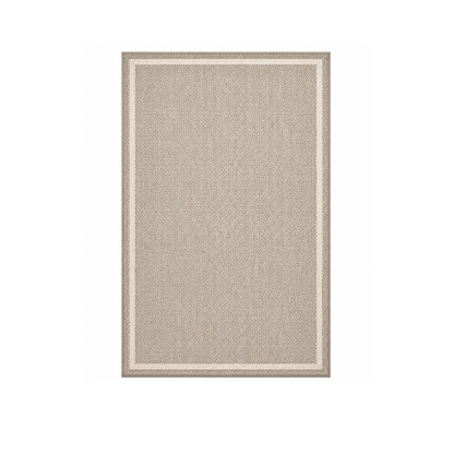 Flat Woven Rectangular Area Rug with TPE Backing for Flooring