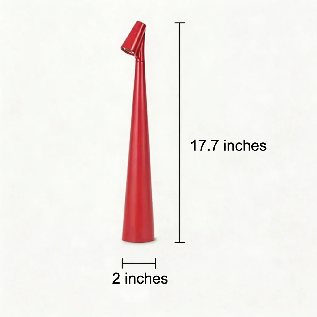 LED Table Lamp in Contemporary Cone Design