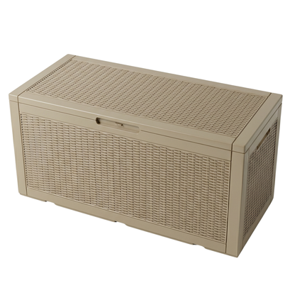 Outdoor Storage Box for Garden Tools - 400 Liters Resin Deck Organizer