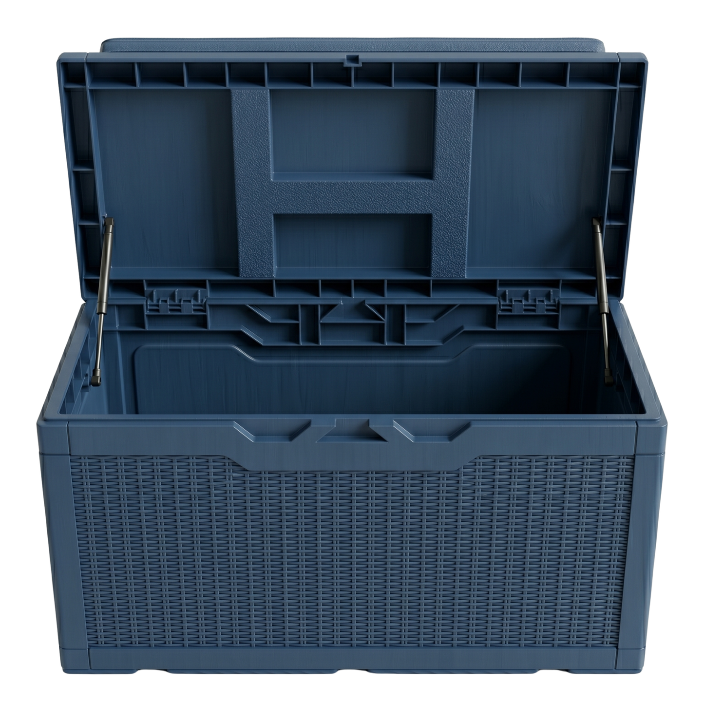 Deck Box for Storage with Cushioned Seating and Lift-Open Feature