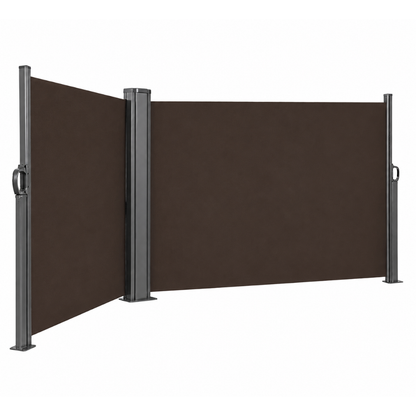 Privacy Screen Awning for Patio - Retractable 237 x 63 Inches