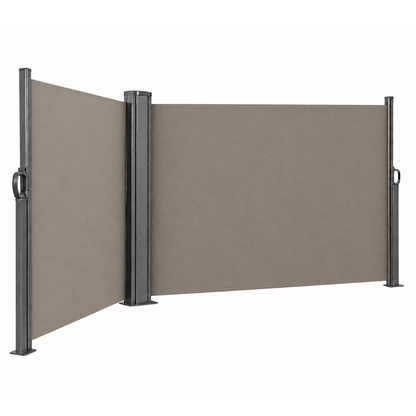 Privacy Screen Awning for Patio - Retractable 237 x 63 Inches