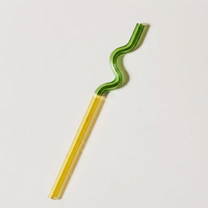 Artisan Glass Drinking Straws - Stylish & Eco-Conscious