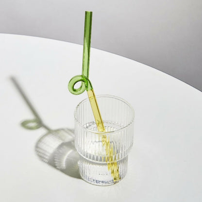 Artisan Glass Drinking Straws - Stylish & Eco-Conscious