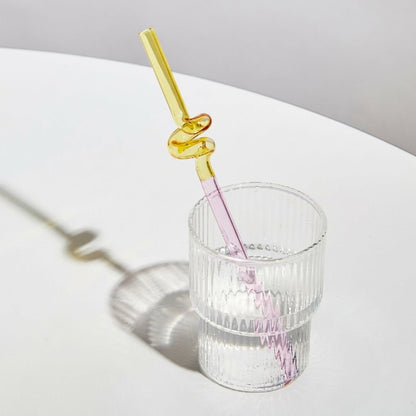 Artisan Glass Drinking Straws - Stylish & Eco-Conscious