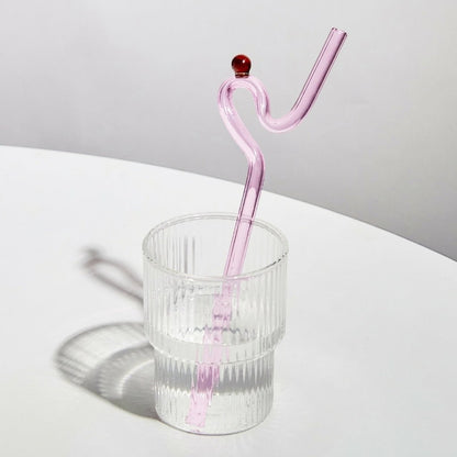 Artisan Glass Drinking Straws - Stylish & Eco-Conscious