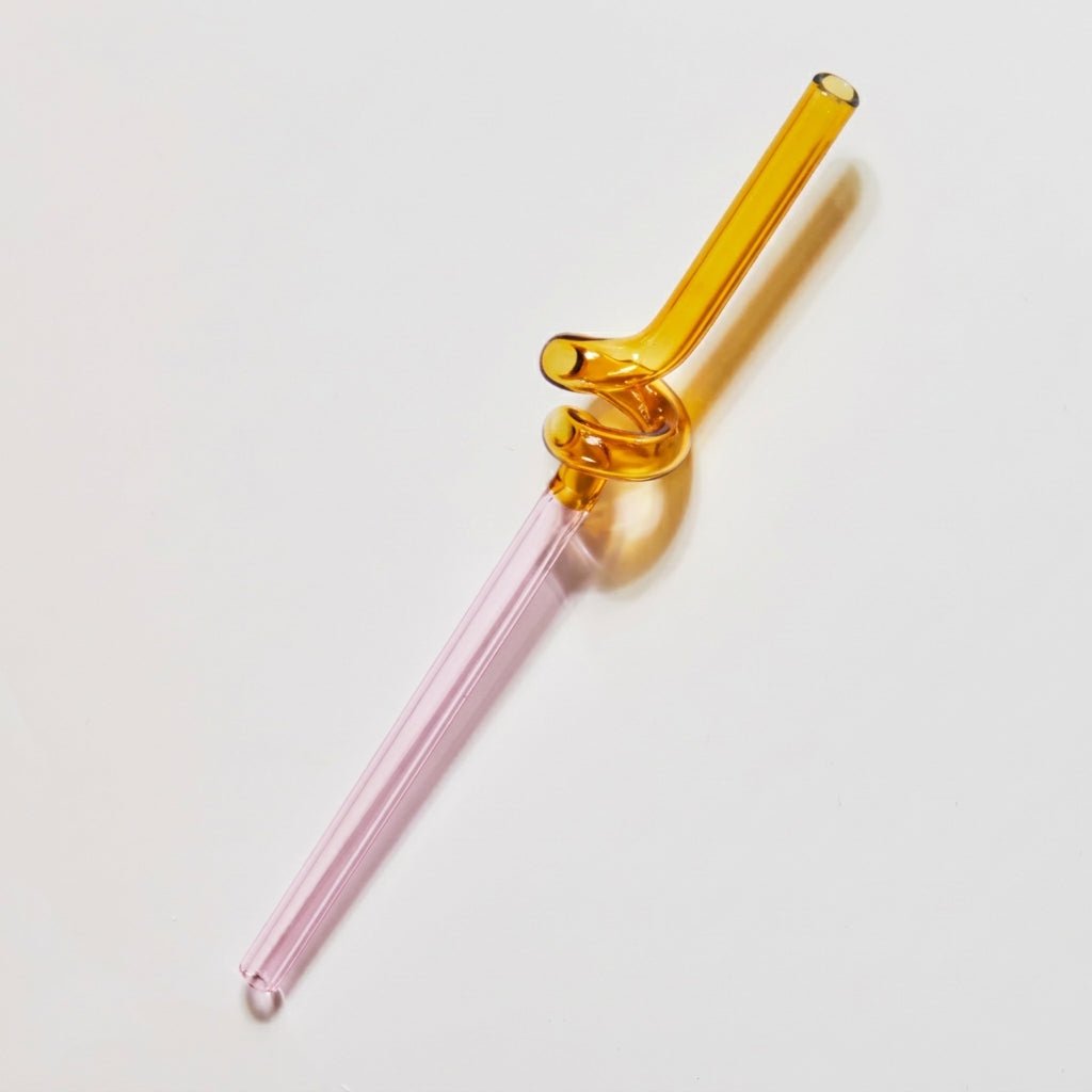 Artisan Glass Drinking Straws - Stylish & Eco-Conscious