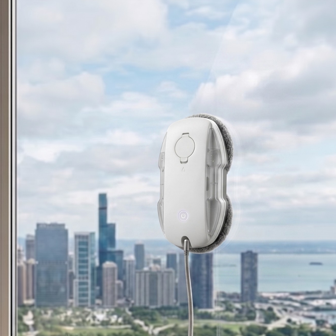 Automatic Window Cleaning Robot with 3800Pa Suction and Edge Detection