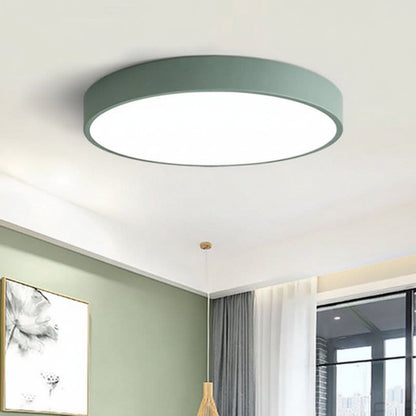 Sleek Circular LED Ceiling Fixture for Bright Spaces
