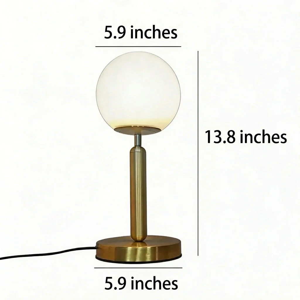 Contemporary Glass Sphere Lamp for Stylish Interior Lighting