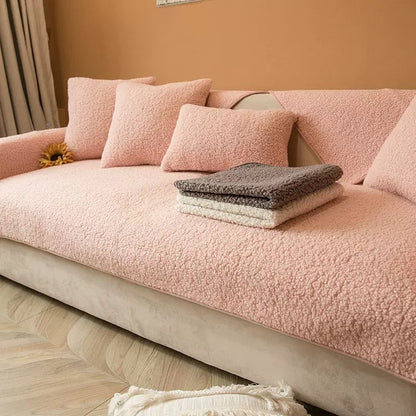 Plush Fleece Sofa Shield – Cozy and Stylish Protector