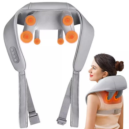 Portable Heated Massager for Neck and Shoulders – Deep Tissue Relief