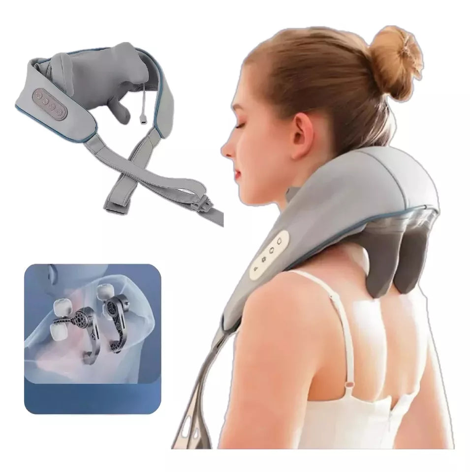 Portable Heated Massager for Neck and Shoulders – Deep Tissue Relief