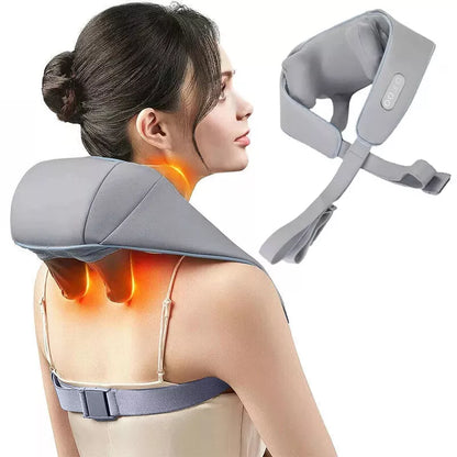 Portable Heated Massager for Neck and Shoulders – Deep Tissue Relief