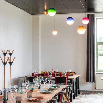 Stylish Pendant Light with Vibrant Color Transitions