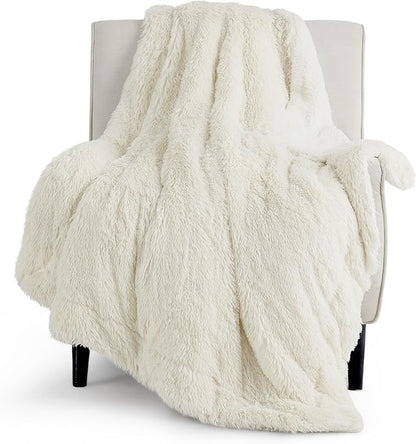 Soft Plush Fleece Blanket for Home Use, Machine Washable Sherpa