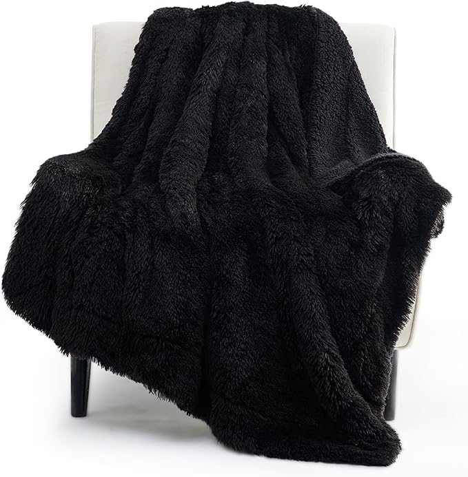 Soft Plush Fleece Blanket for Home Use, Machine Washable Sherpa
