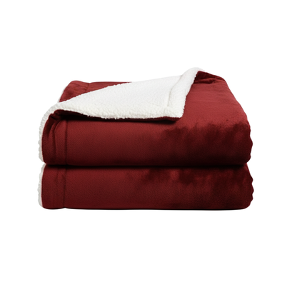 Cozy Microfiber Sherpa Blanket for Beds and Sofas