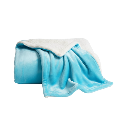 Cozy Microfiber Sherpa Blanket for Beds and Sofas