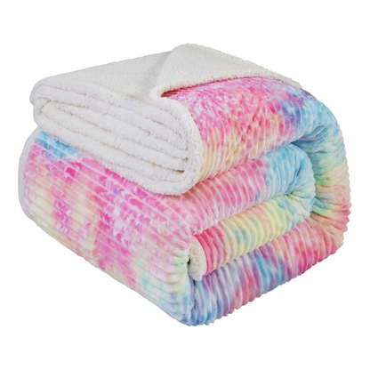 Cozy Microfiber Sherpa Blanket for Beds and Sofas