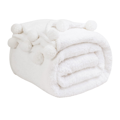 Cozy Microfiber Sherpa Blanket for Beds and Sofas