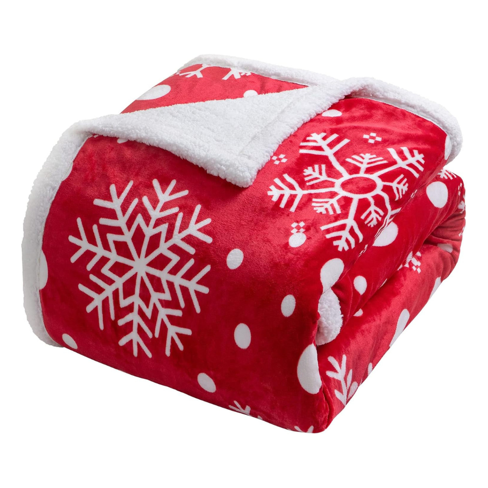 Cozy Microfiber Sherpa Blanket for Beds and Sofas