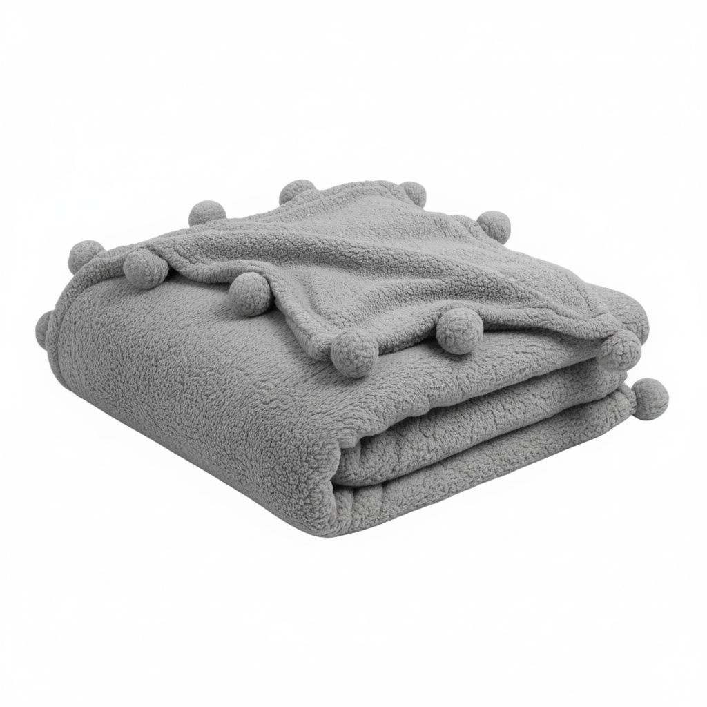 Cozy Microfiber Sherpa Blanket for Beds and Sofas