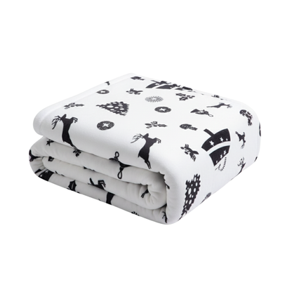Cozy Microfiber Sherpa Blanket for Beds and Sofas