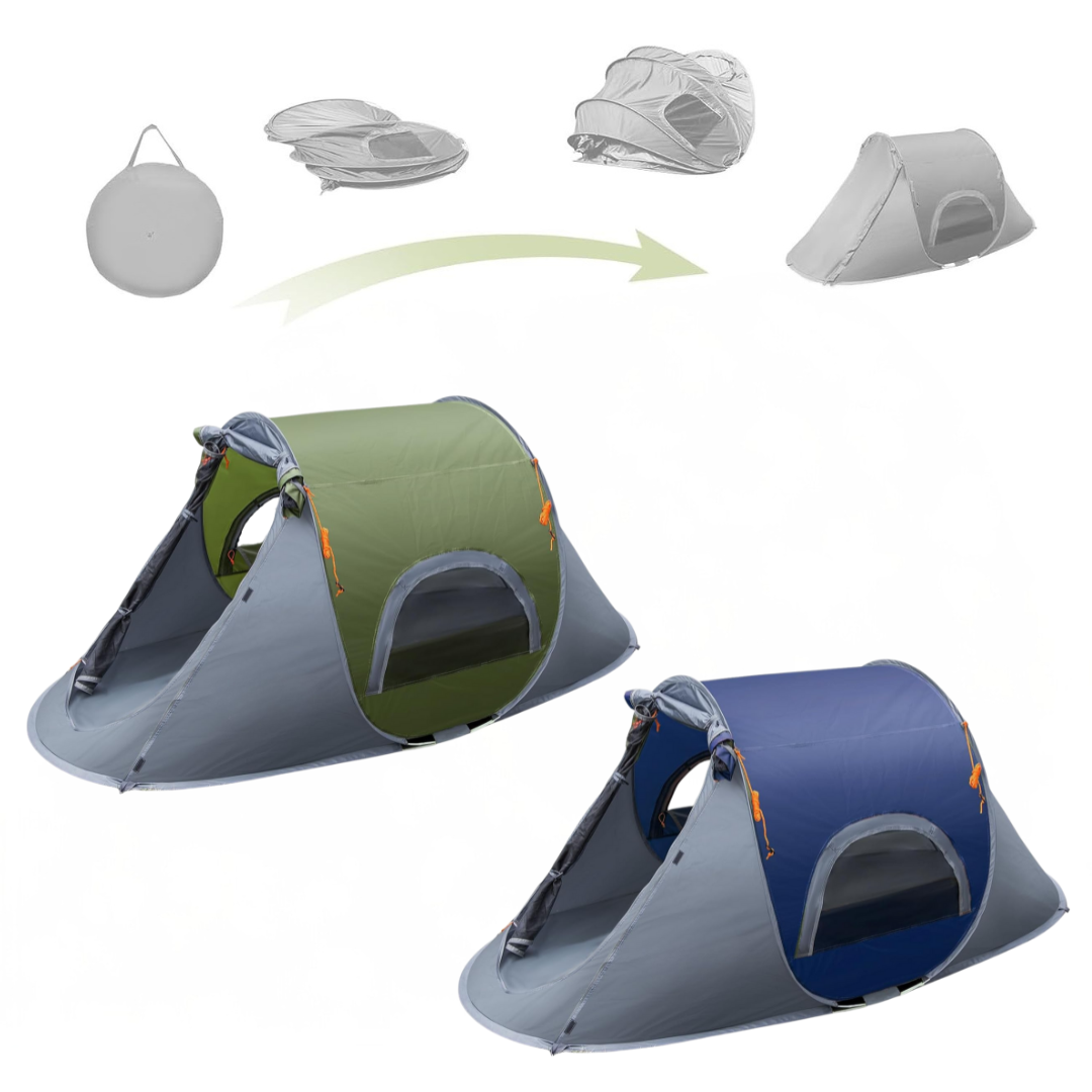 Pop-Up Camping Tent for One with Carrying Case