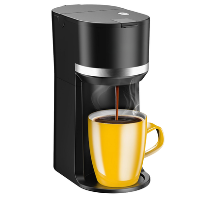 Compact Coffee Brewer for K-Cups and Ground Coffee, Quick Brewing