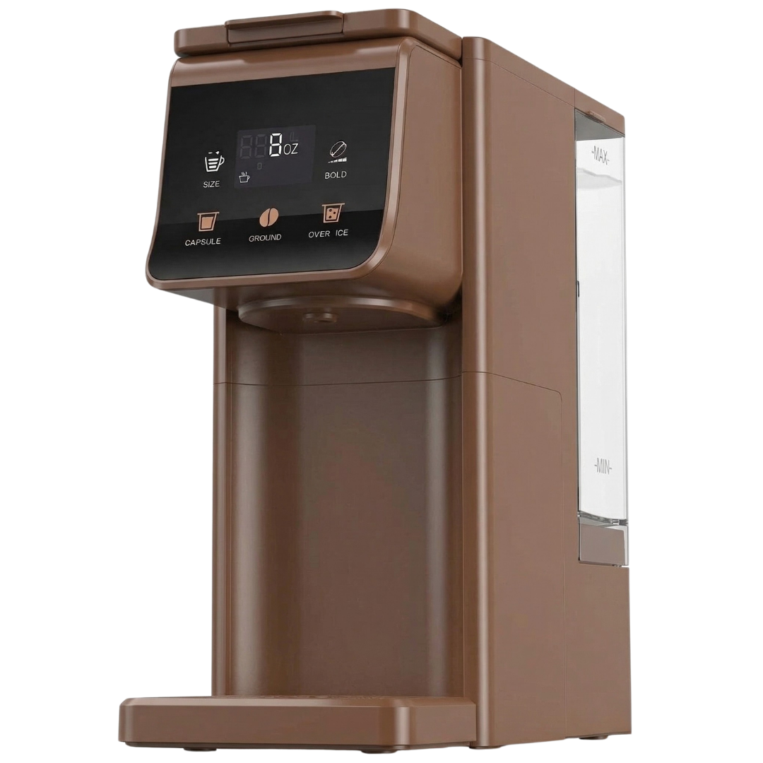 Coffee Brewer for Hot and Iced Drinks - 52 oz Reservoir, 6–14 oz Servings
